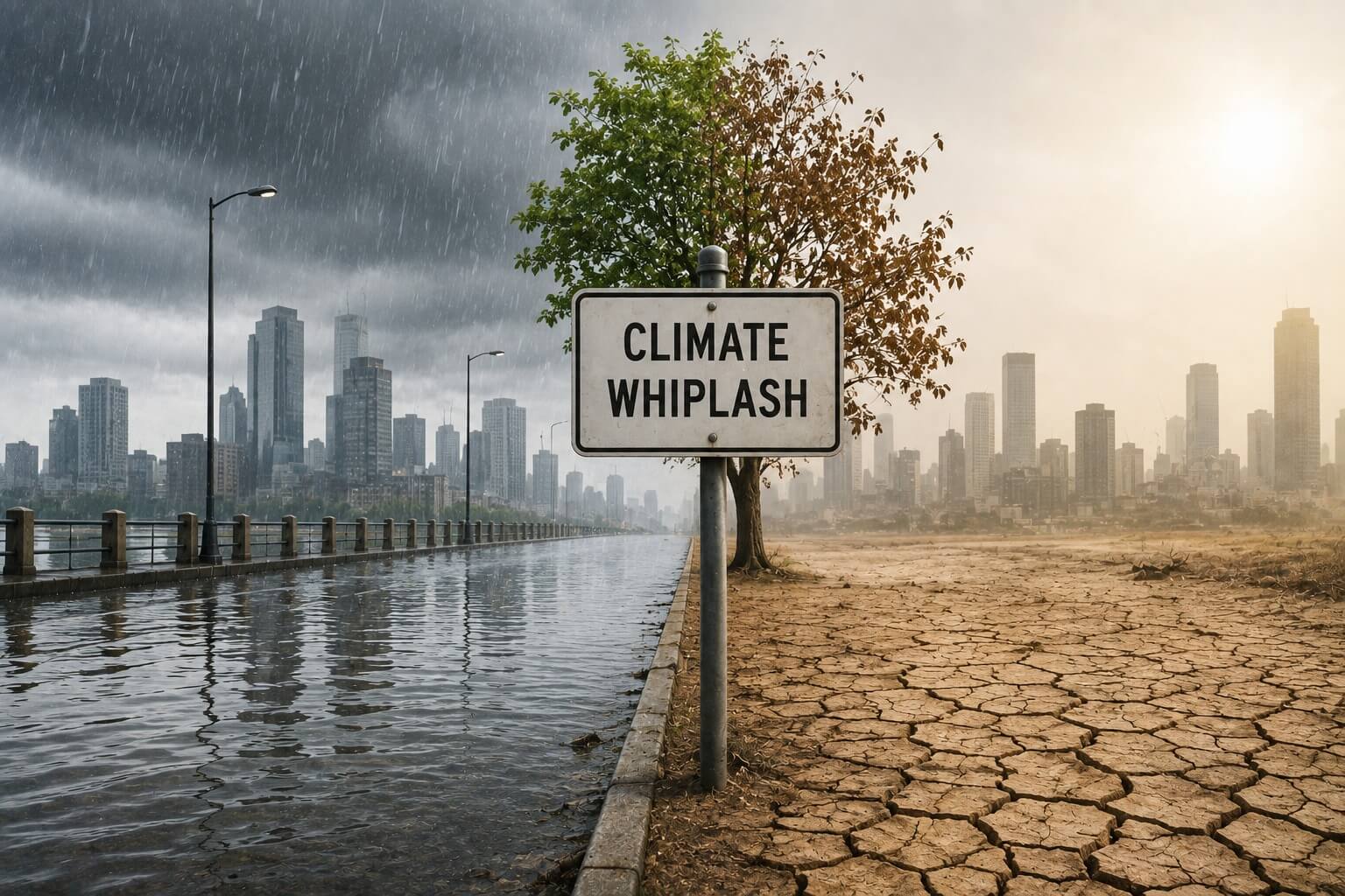 Climate whiplash causing floods and drought risks in major cities including Karachi and Faisalabad