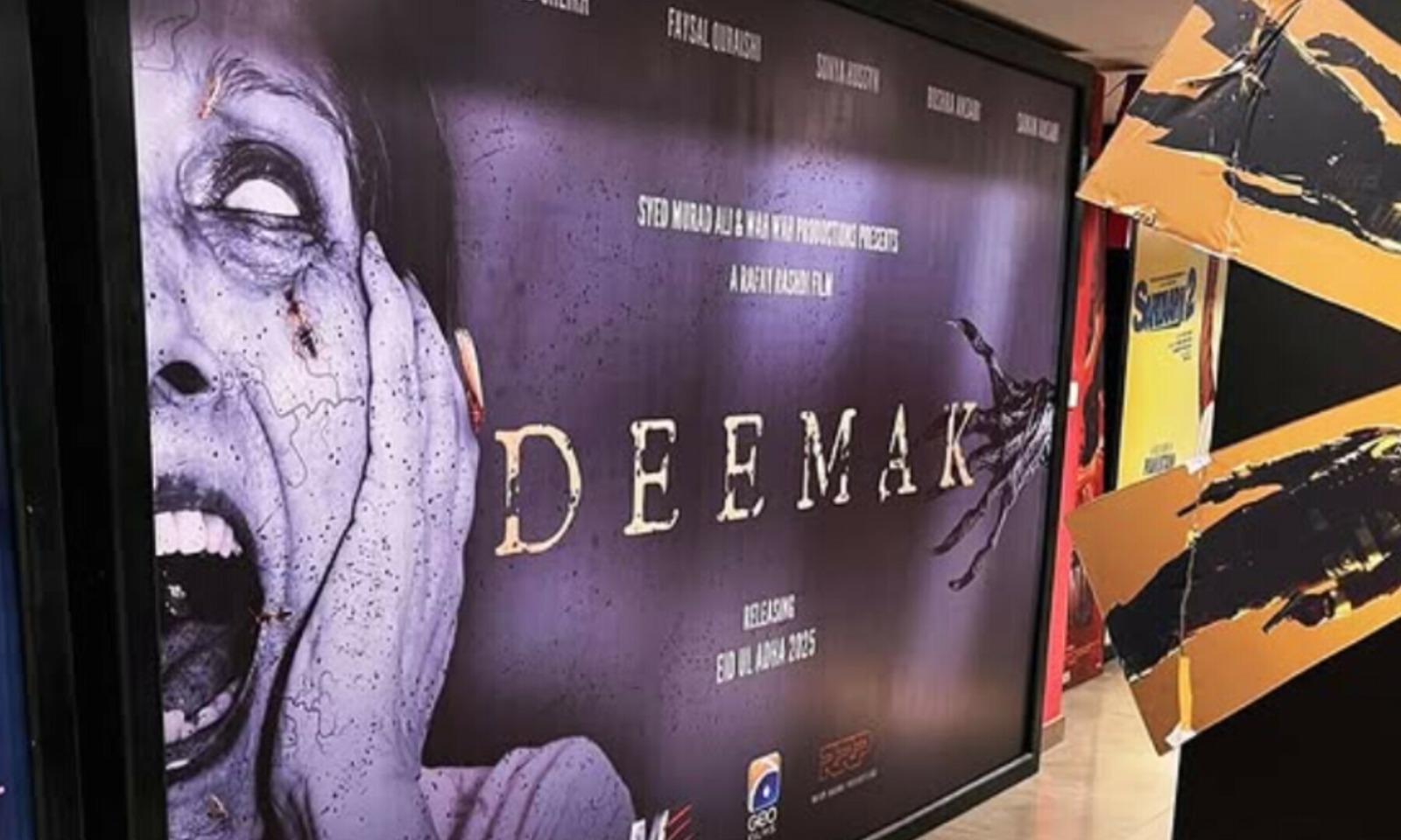An empty cinema auditorium in Pakistan depicting the economic crisis facing the local film industry
